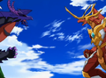 Phantom Dharak confronting Blitz Dragonoid.png